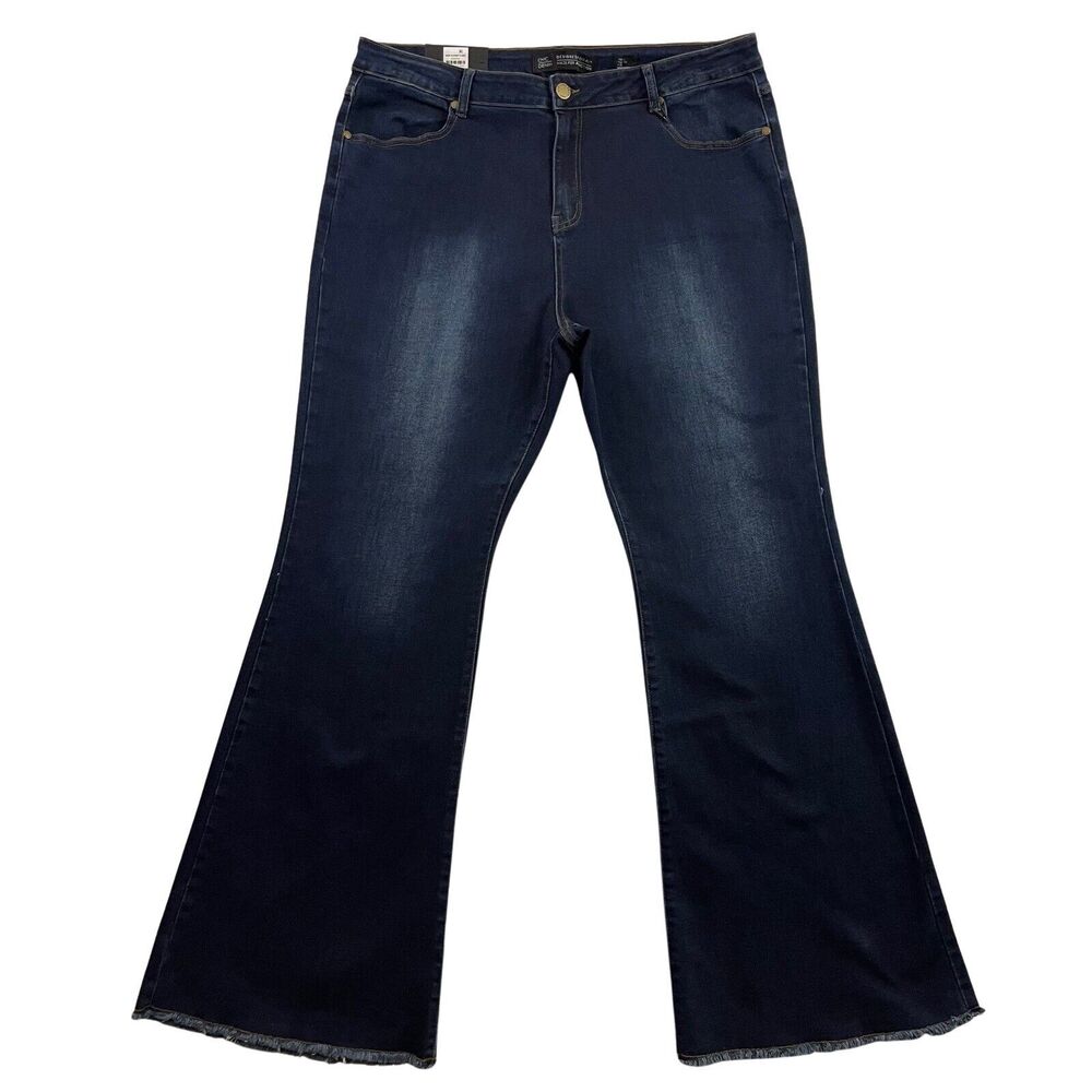Chic Denim Classic Flare Jeans Womens 24 Blue Harley High Rise Flare MSRP $79.00
